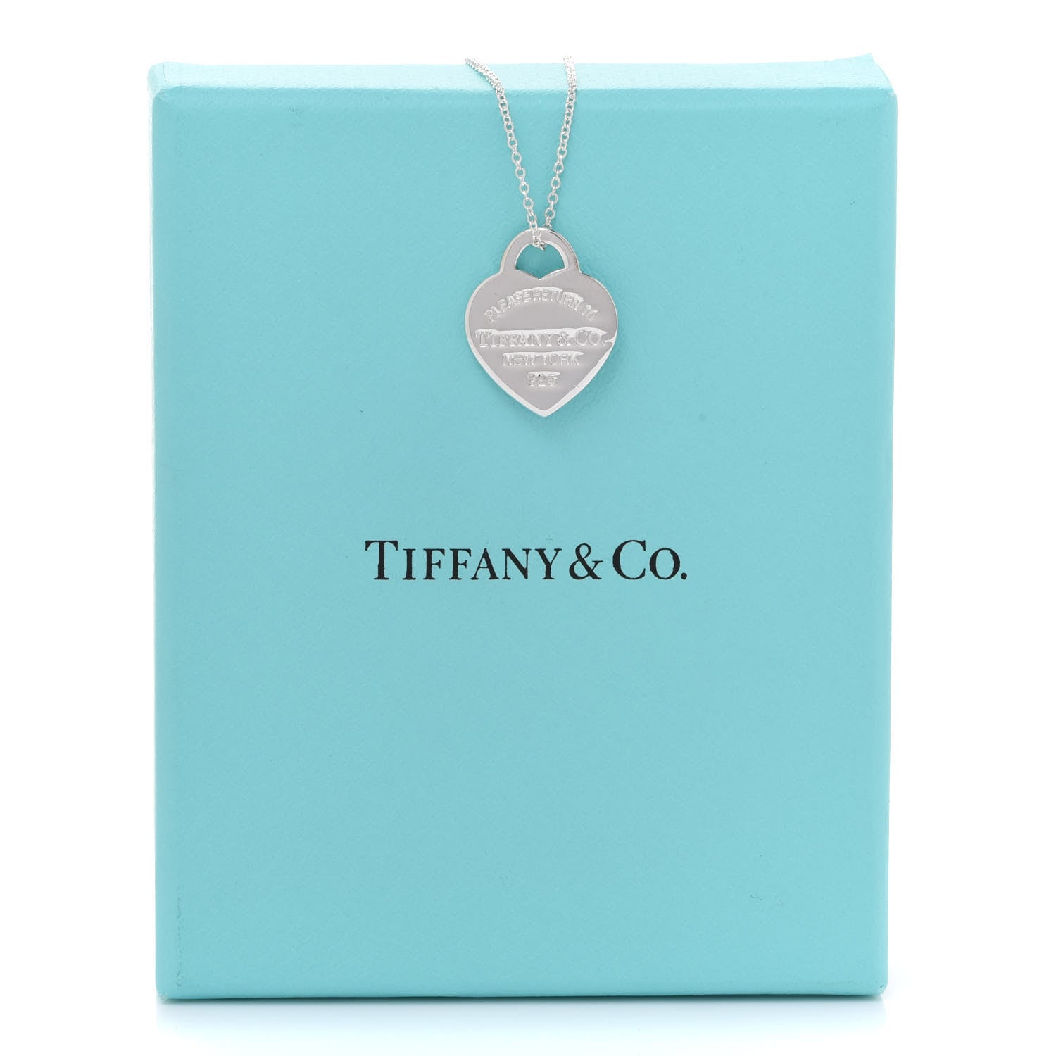 Tiffany Sterling Silver Small Return to Tiffany Heart Pendant Necklace 8 of 8