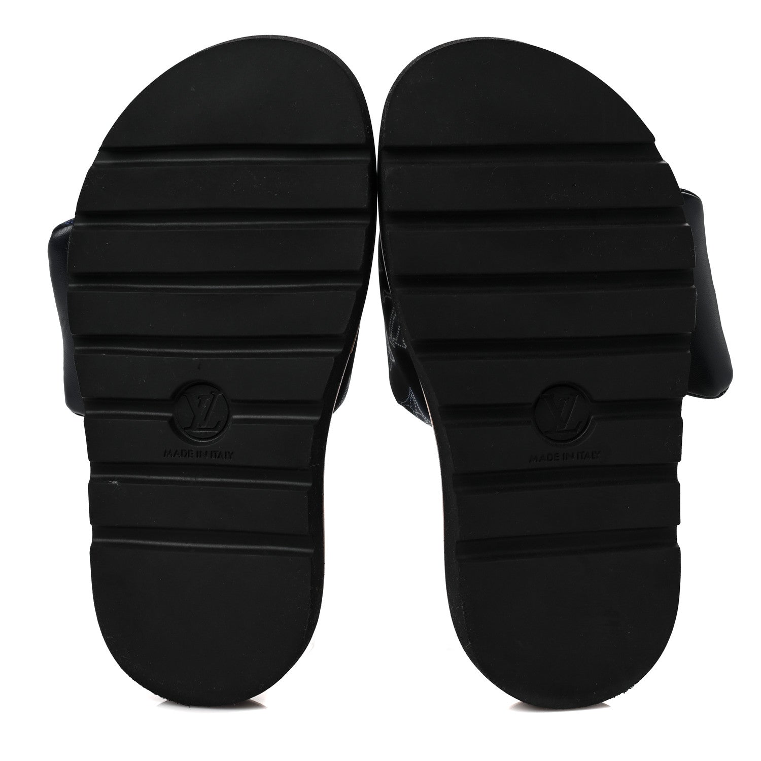 Louis Vuitton Nylon Monogram Womens Pool Pillow Comfort Mules 36 Navy Blue 5 of 7