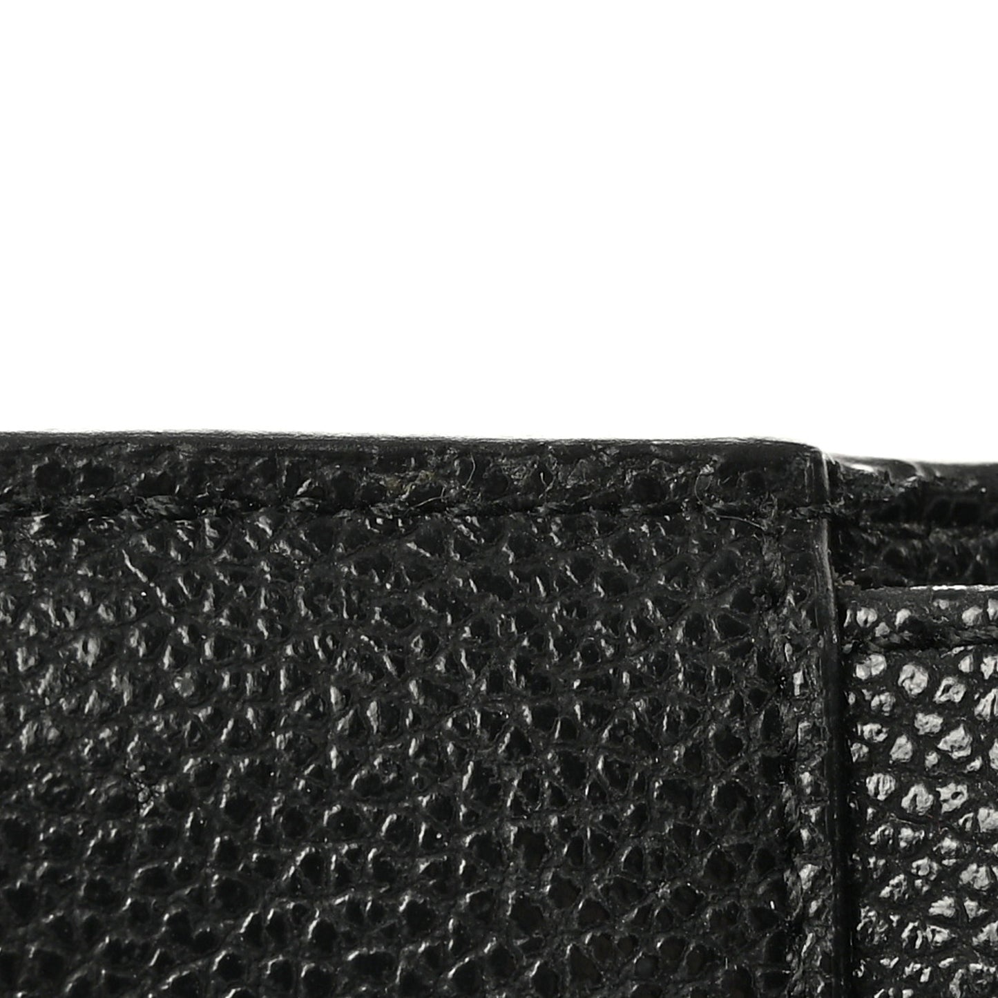 Calfskin Crystal Cheri Compact Wallet Black