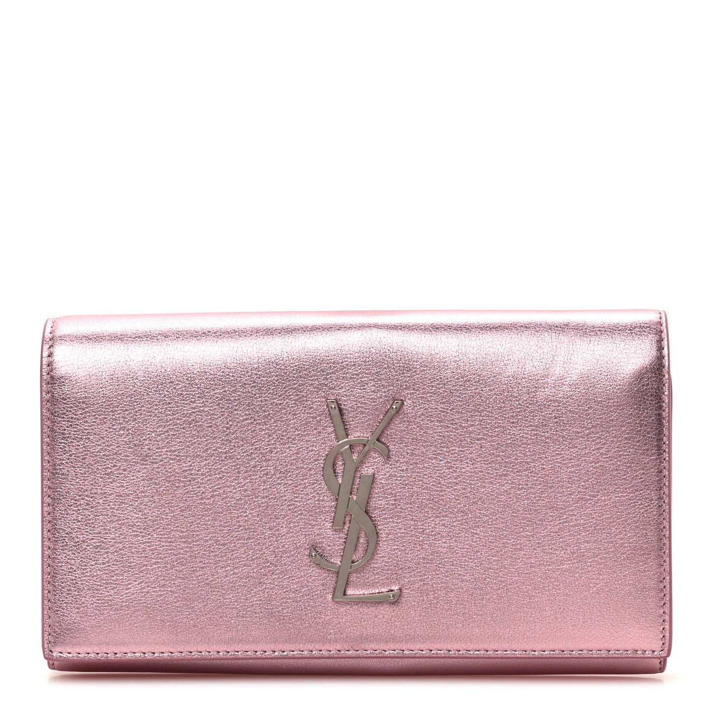 Metallic Calfskin Classic Monogram Cassandre Wallet New Azalea