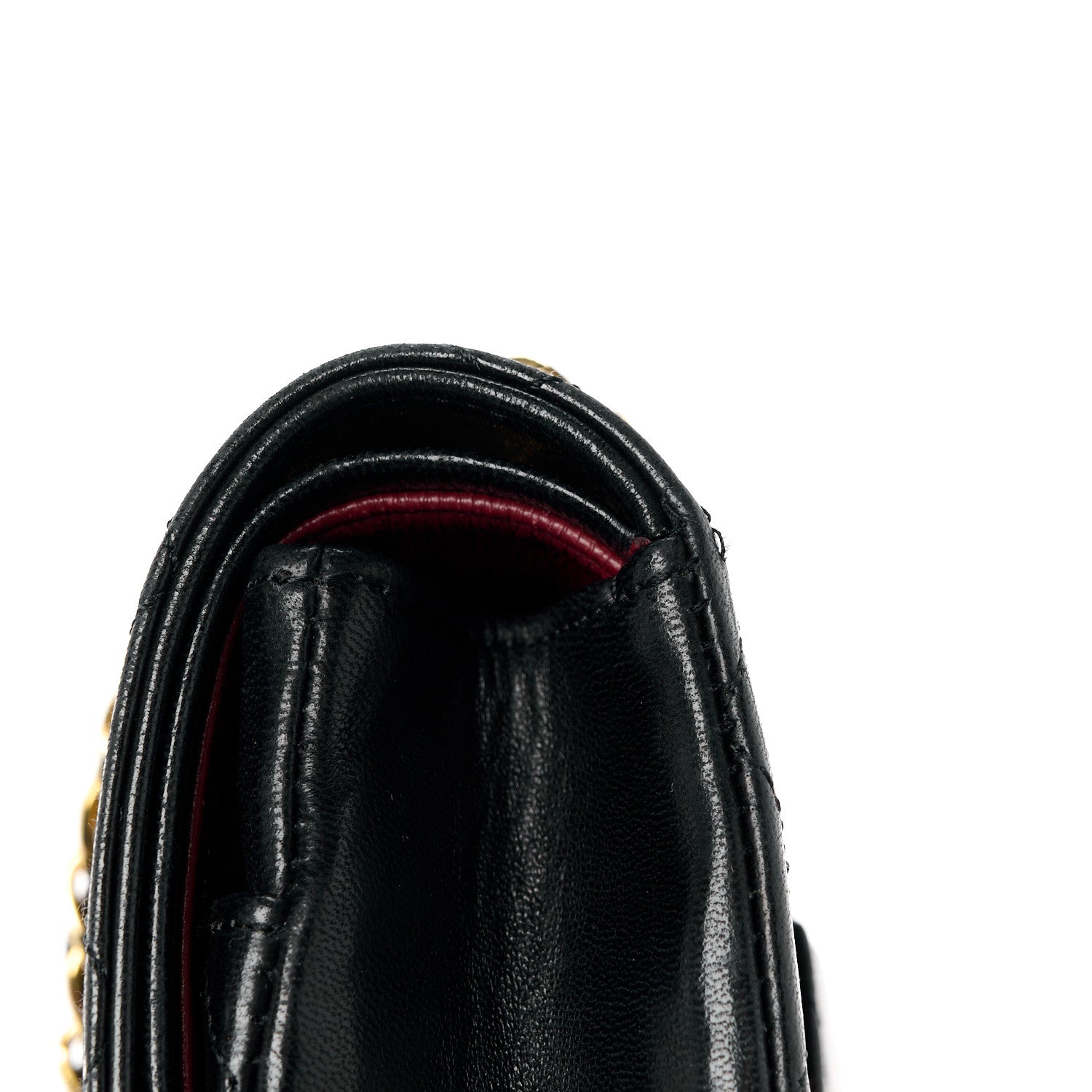 Chanel Lambskin Quilted Medium Double Flap Black 12 of 15