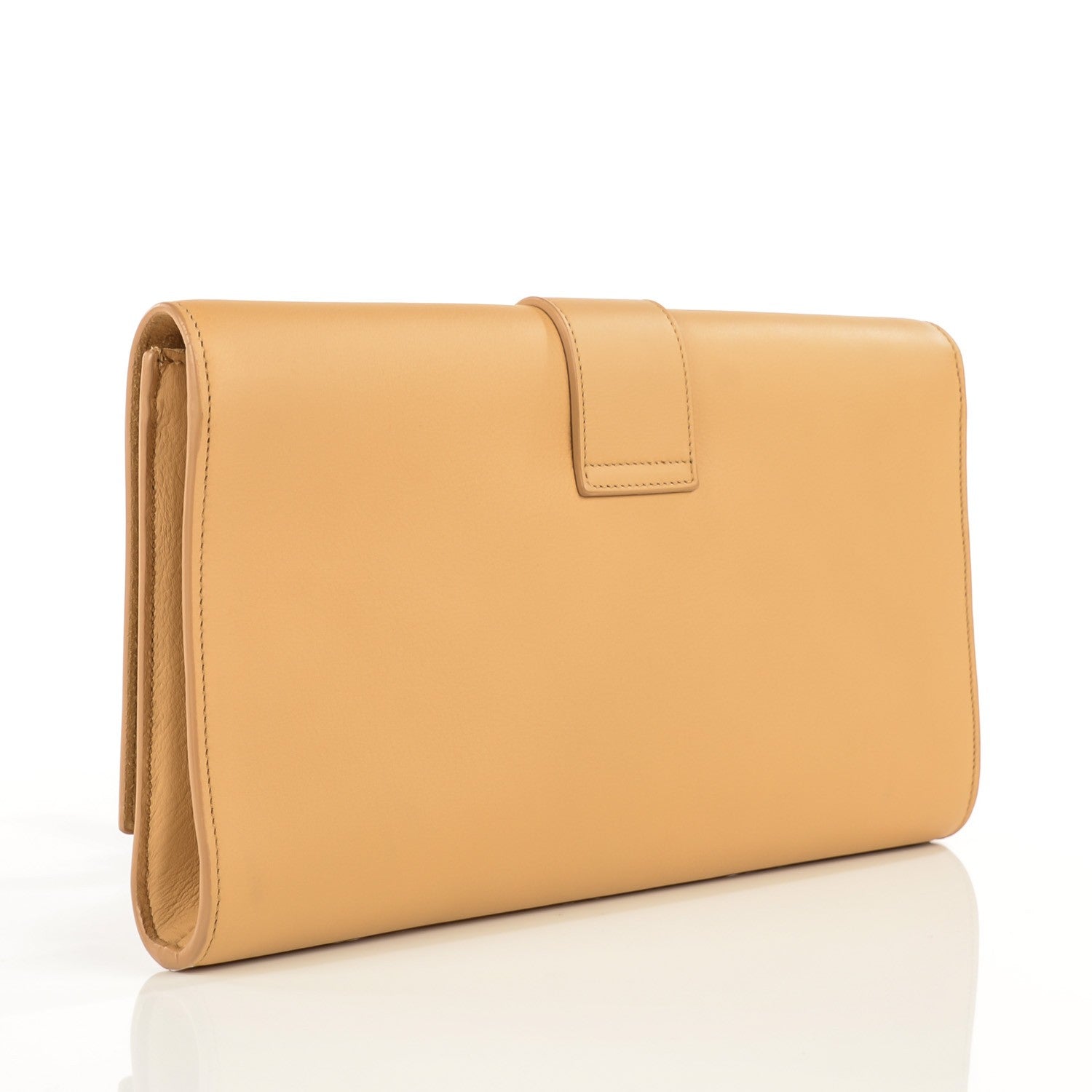 Saint Laurent Calfskin Y Ligne Clutch Natural 4 of 10