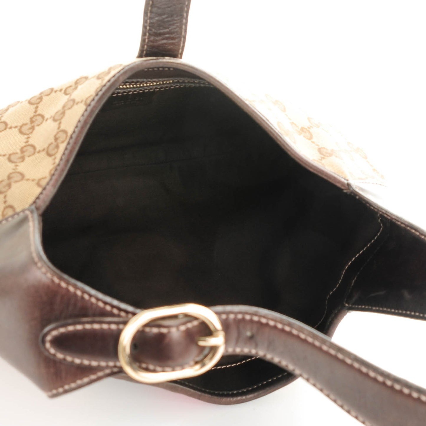 Monogram Web Jackie O Bouvier Hobo Dark Brown