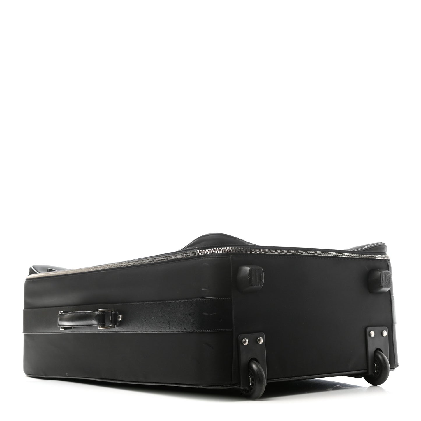 Tessuto Nylon Saffiano Suitcase Black