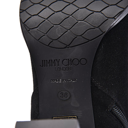 Jimmy Choo Suede Harlow Ankle Boots 38 Black 6 of 8