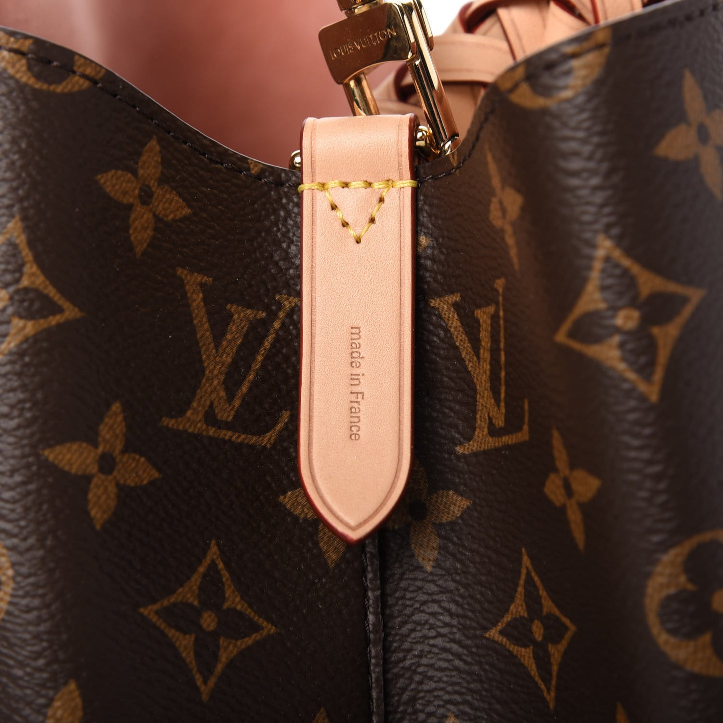 Monogram Braided Neonoe MM Peach Cream