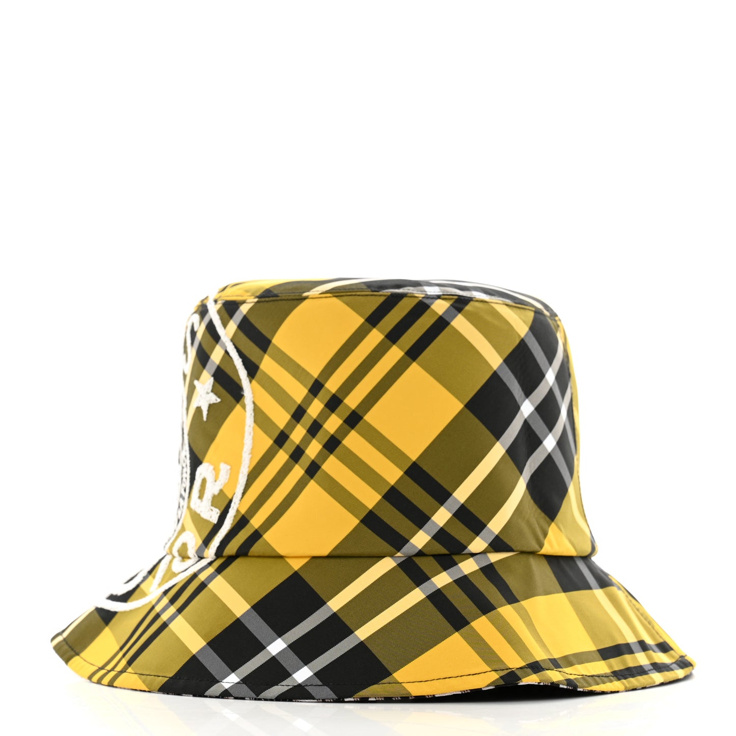 Oblique Check'N'Dior Reversible Teddy-D Brim Bucket Hat 57 Blue Yellow