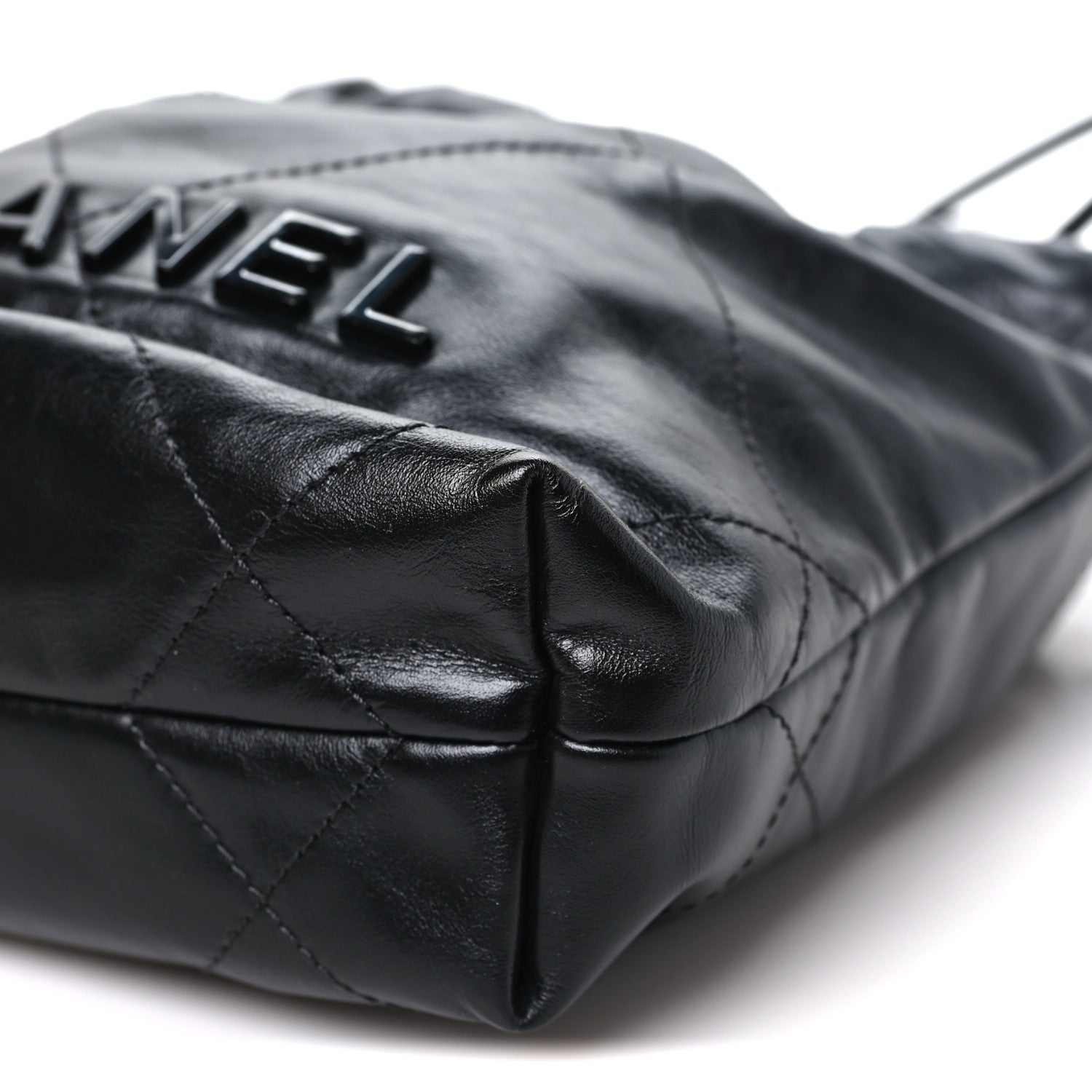Chanel Shiny Calfskin Quilted Mini Chanel 22 So Black 10 of 10