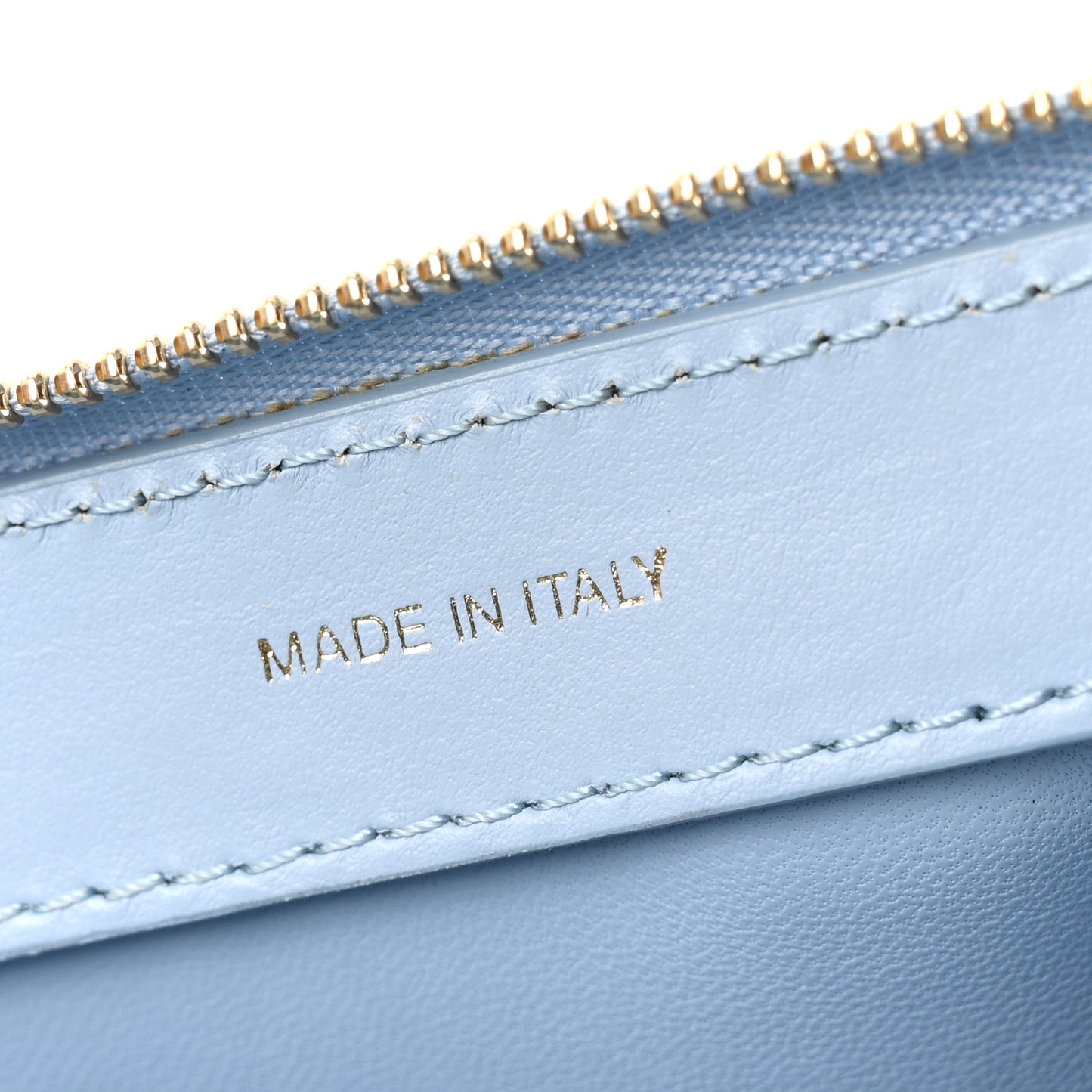 Smooth Calfskin Mini Frame Crossbody Bag Light Blue