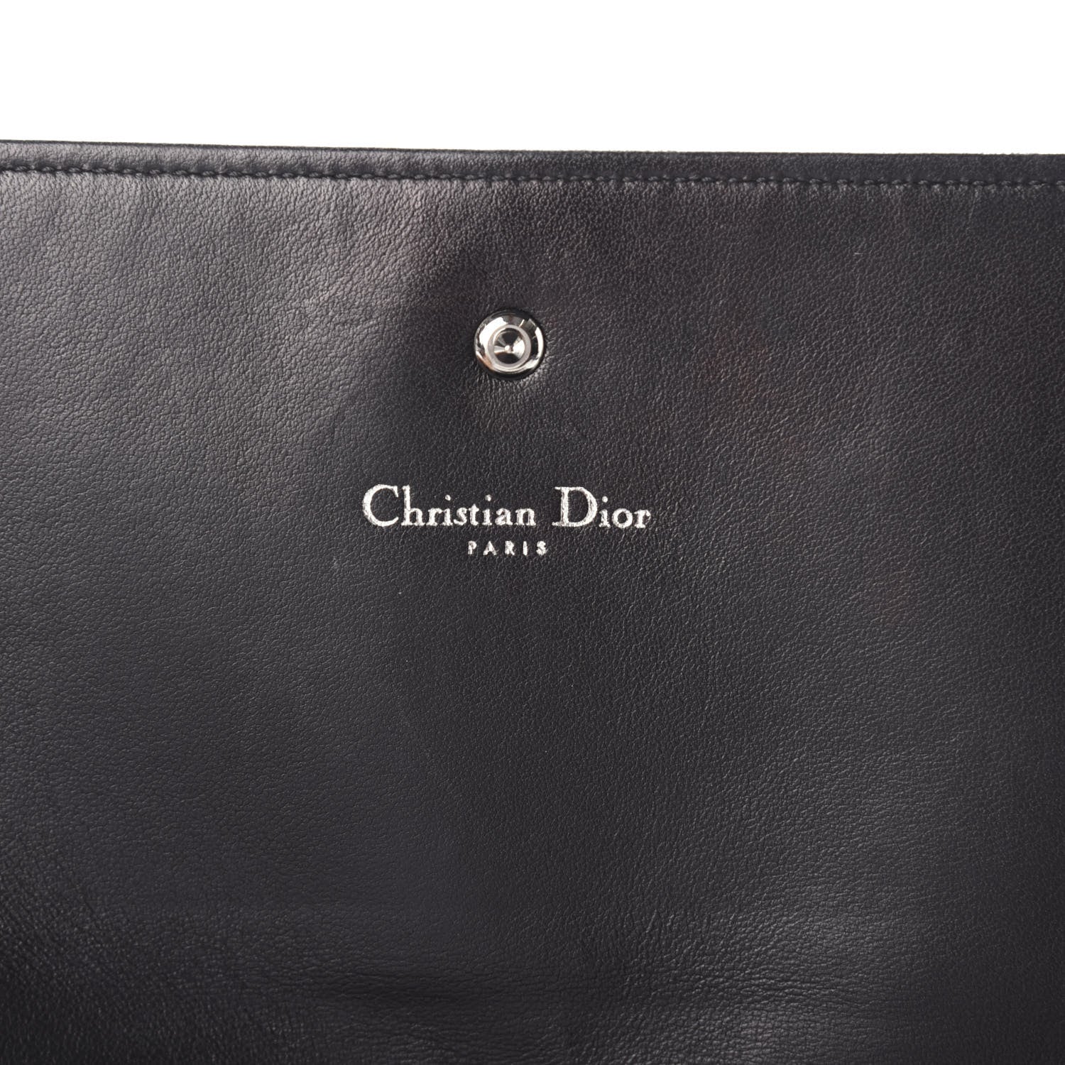 Christian Dior Lambskin Diorama Croisiere Chain Wallet Black 7 of 9