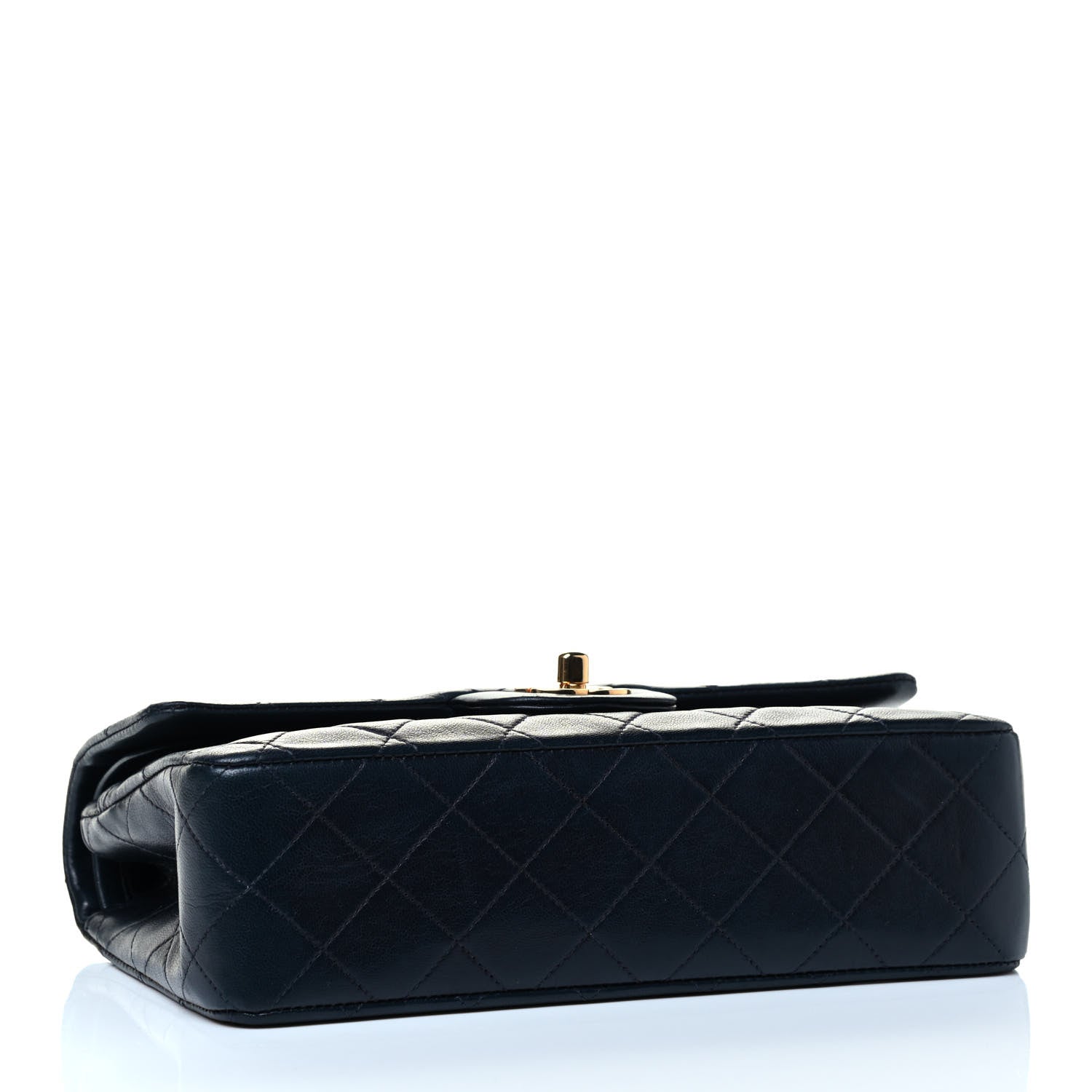 Chanel Lambskin Quilted Small Double Flap Navy 3 of 4