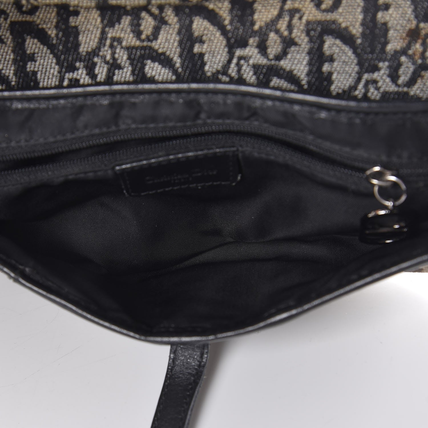 Christian Dior Monogram Saddle Bag Black 5 of 8