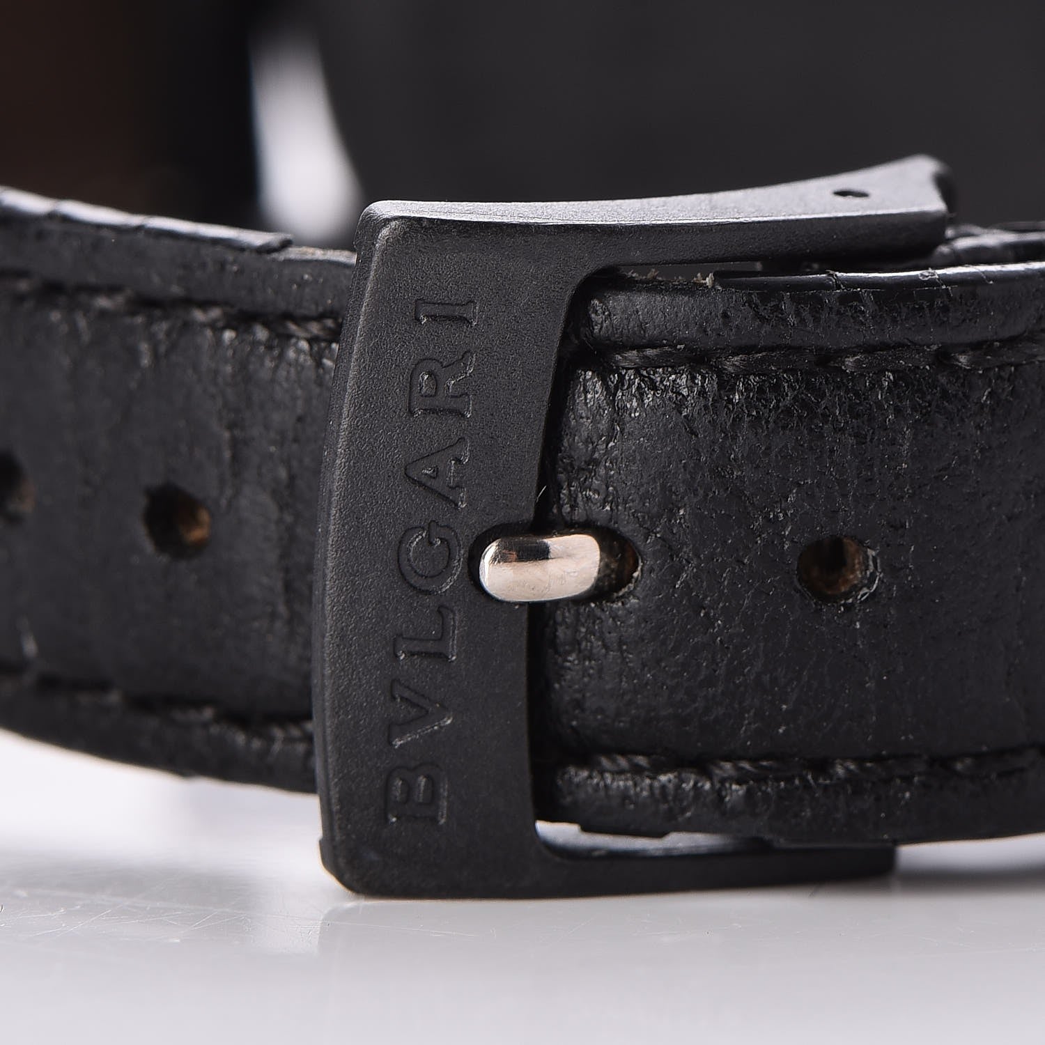 Bulgari Carbon Calfskin 38mm Marbella Quartz Watch Black 5 of 12
