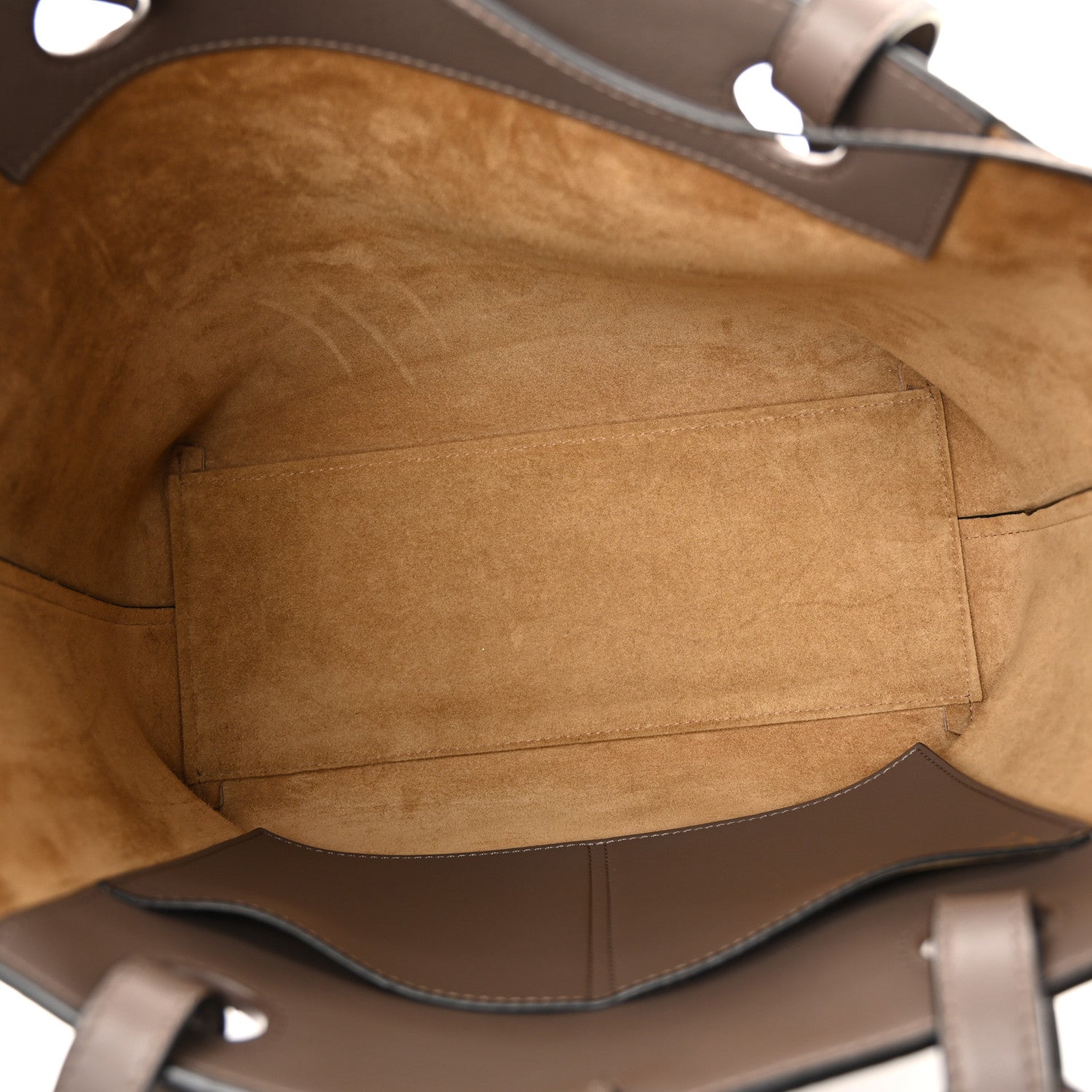 Loewe Grained Calfskin Small Anagram Tote Dark Taupe 5 of 9