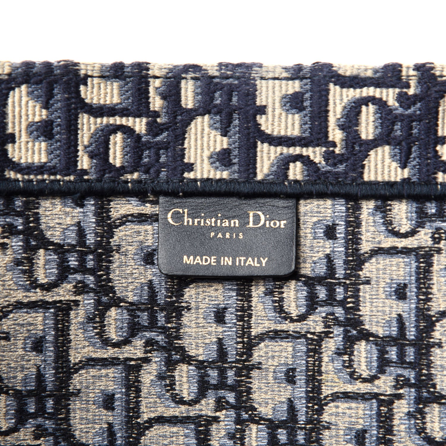 Christian Dior Oblique Book Tote Blue Multicolor 8 of 10