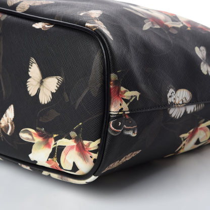 Givenchy Coated Canvas Magnolia and Moth Print Medium Antigona Tote Black 9 of 9
