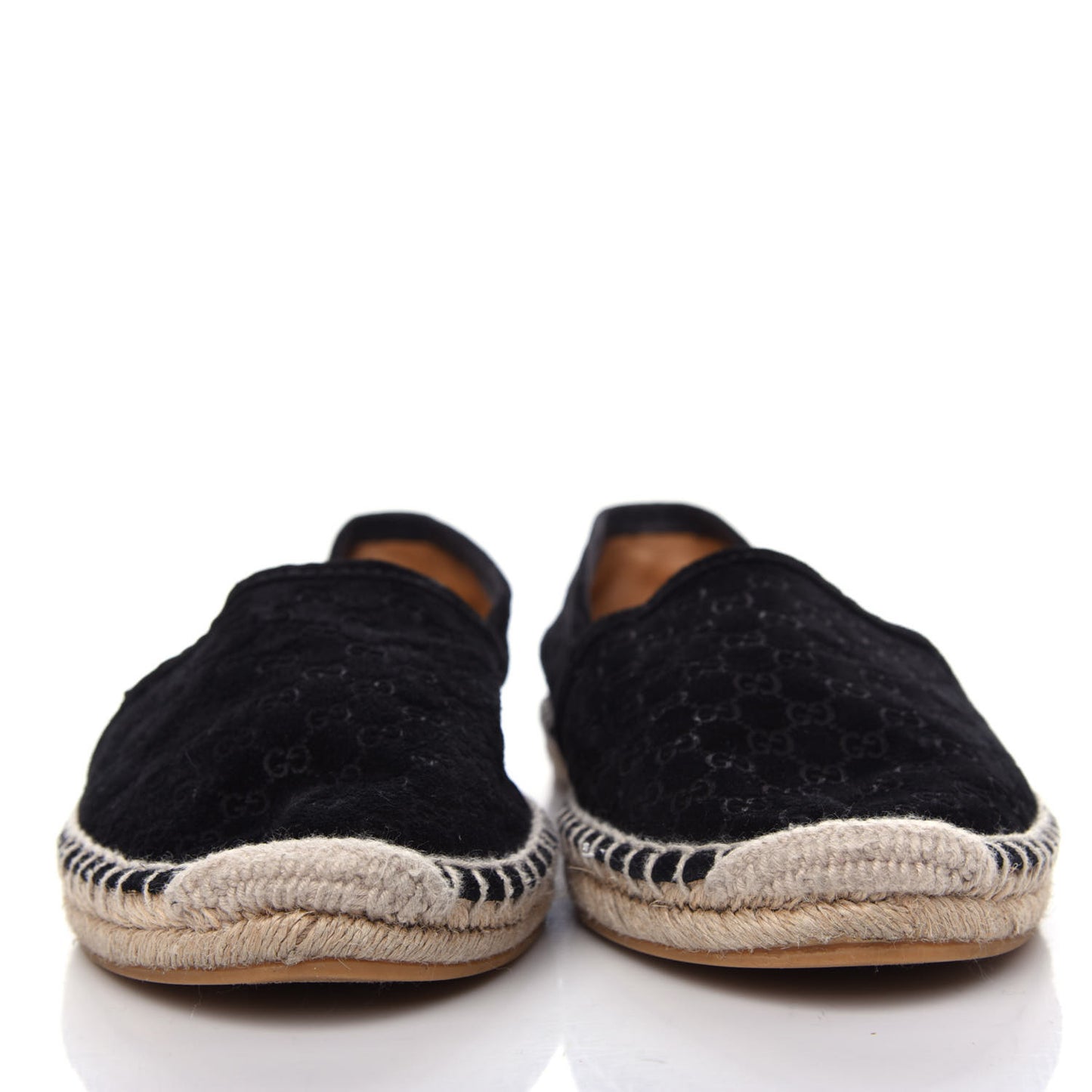 Suede Microguccissima Espadrilles 37.5 Black