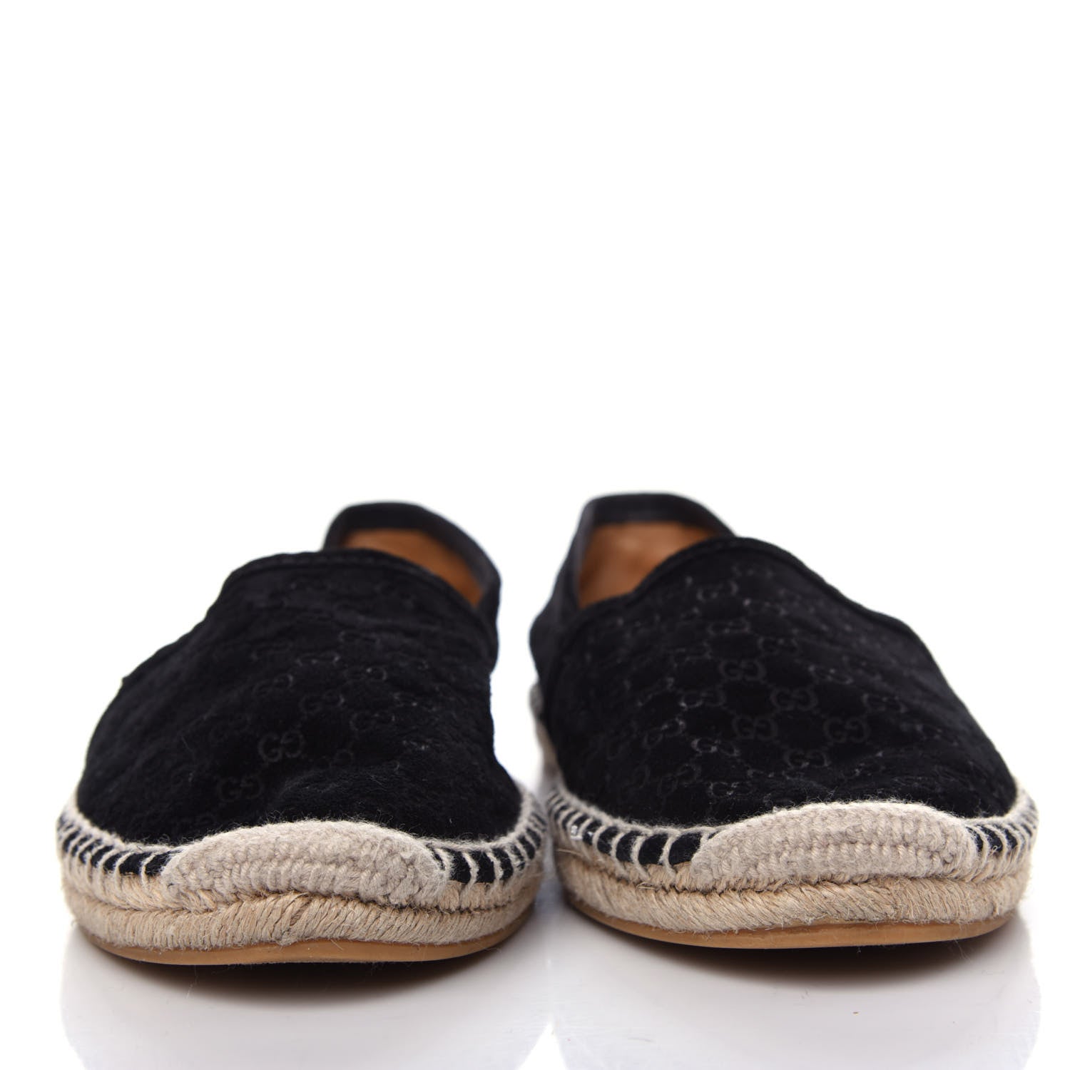 Gucci Suede Microguccissima Espadrilles 37.5 Black 2 of 10