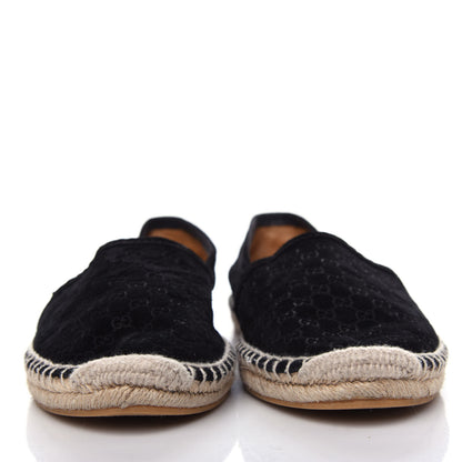 Gucci Suede Microguccissima Espadrilles 37.5 Black 2 of 10