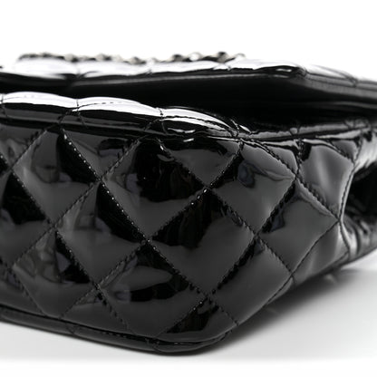 Chanel Patent Quilted Medium Double Flap Black 10 of 12
