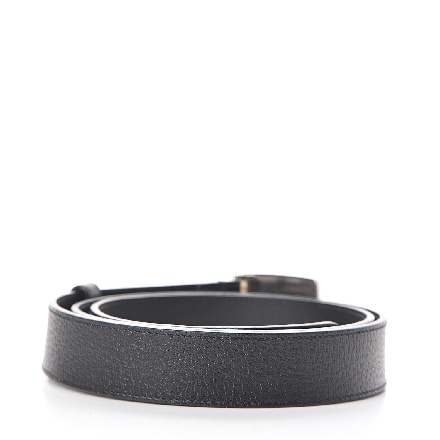 Gucci Pebbled Calfskin Logo Belt 100 40 Black 3 of 6