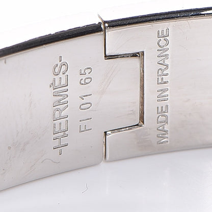 Hermes Enamel Narrow Clic Clac H Bracelet PM White 5 of 6