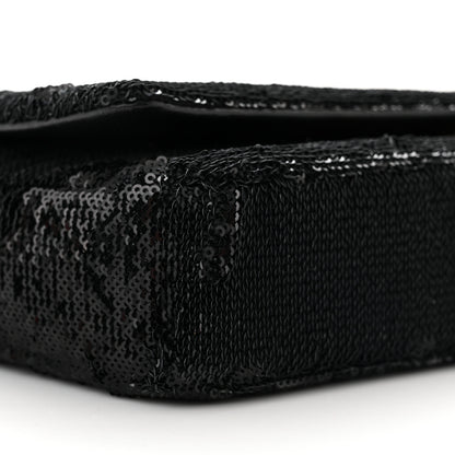 Chanel Sequin Paris Cosmopolite Dare To Disturb Flap Black Gold 8 of 9