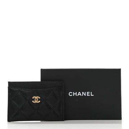 Chanel Caviar Quilted Card Holder Black 9 of 9
