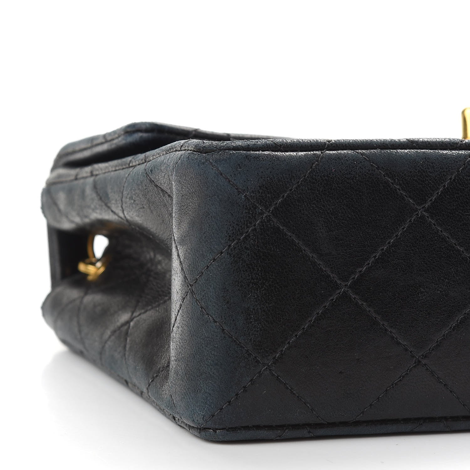 Chanel Lambskin Quilted Mini Square Flap Bag Black 8 of 11