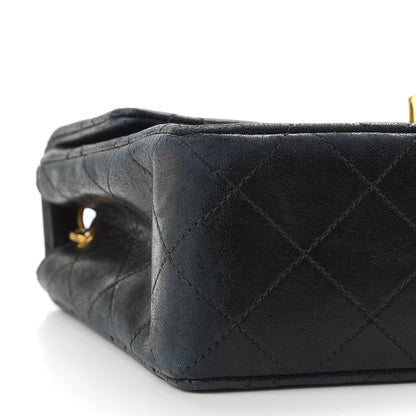 Chanel Lambskin Quilted Mini Square Flap Bag Black 8 of 11