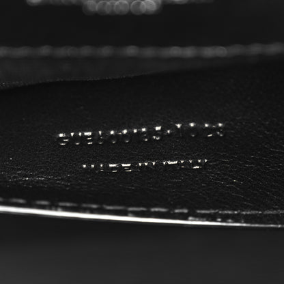 Saint Laurent Grain De Poudre Textured Mixed Matelasse Triquilt Medium Monogram Satchel Black 8 of 11