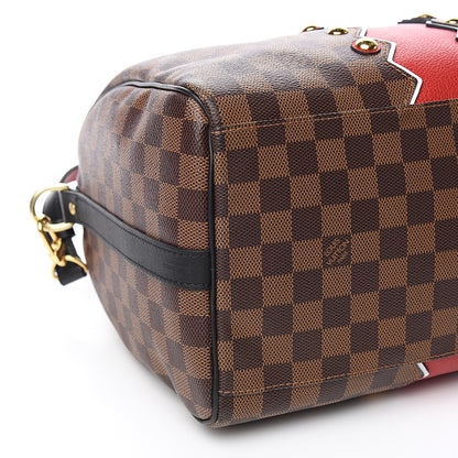 Louis Vuitton Damier Ebene Karakoram Speedy Bandouliere 30 8 of 11