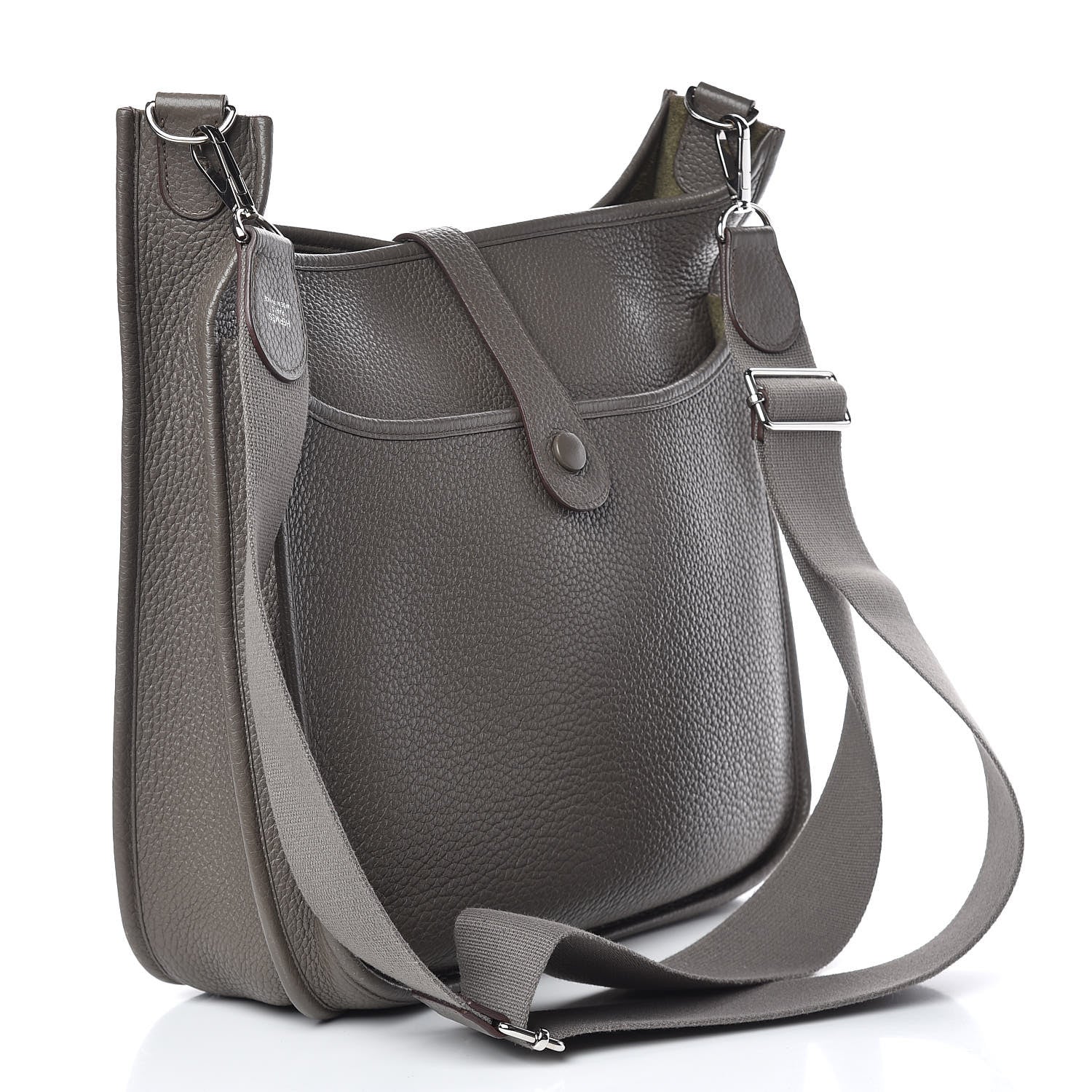 Hermes Taurillon Clemence Evelyne III GM Etain 3 of 15