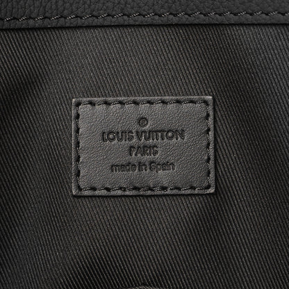Louis Vuitton Grained Calfskin LV Aerogram Tote Black 6 of 9