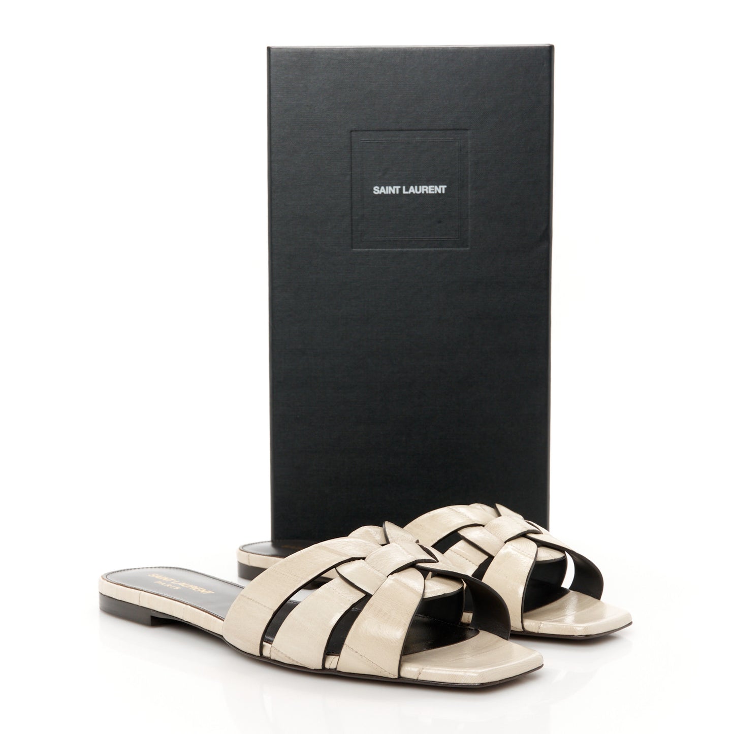 Eelskin Tribute 05 Slide Sandals 39 Brave Ivory
