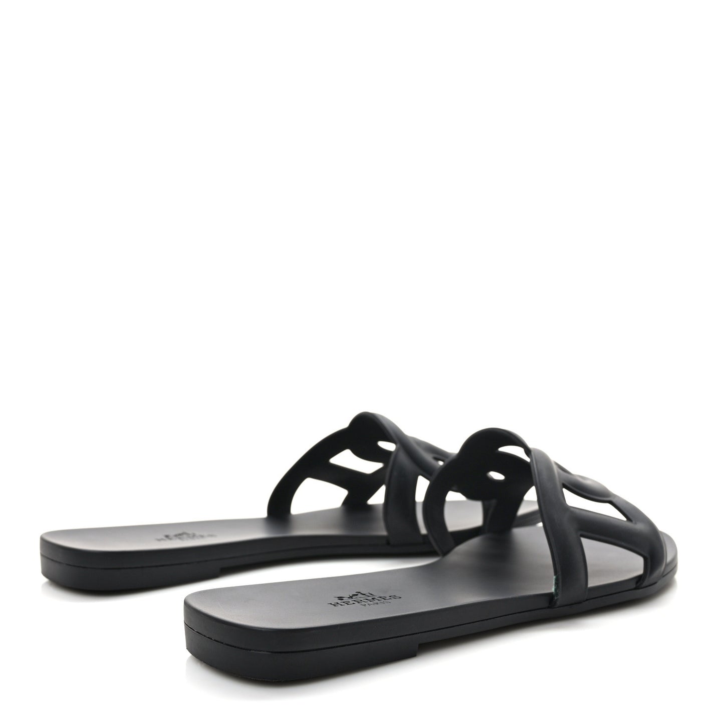 Rubber Aloha Sandals 39 Black