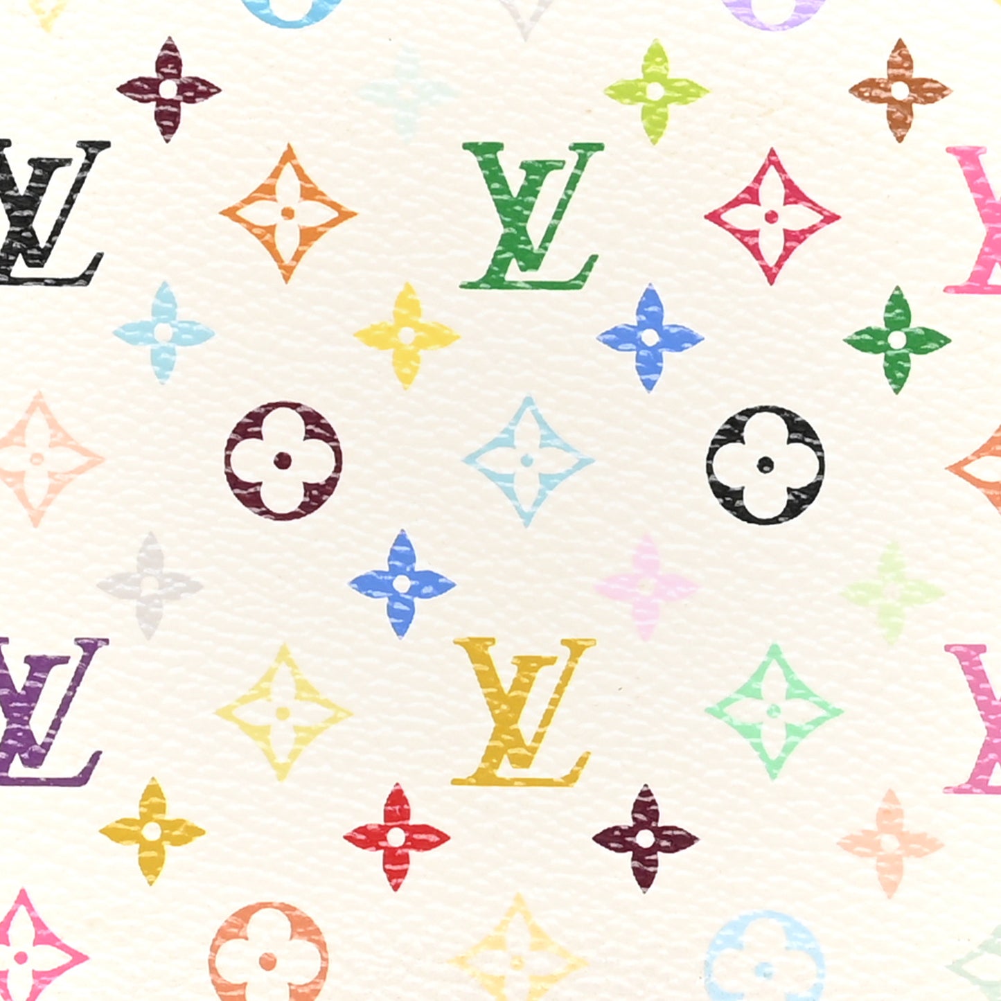 Monogram Multicolor Zippy Wallet White Orange
