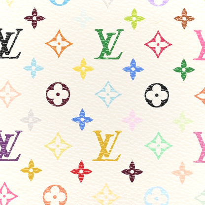 Louis Vuitton Monogram Multicolor Zippy Wallet White Orange 7 of 7