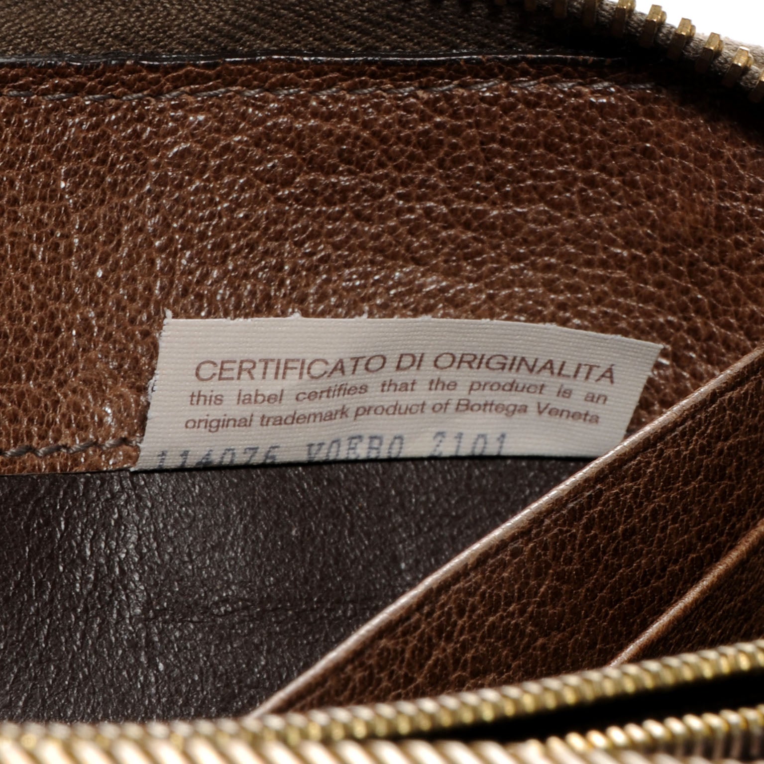 Bottega Veneta Cervo Tartan Zip Around Wallet 7 of 7