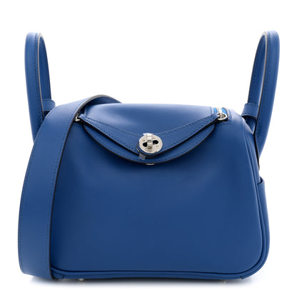 Hermes Swift Verso Mini Lindy 20 Bleu France Bleu Saphir 1 of 11