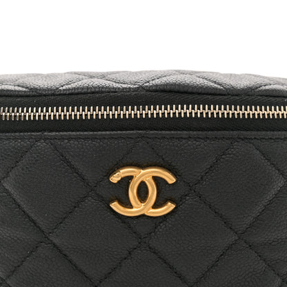 Chanel Caviar Quilted Sweetheart Belt Bag Black 8 of 11