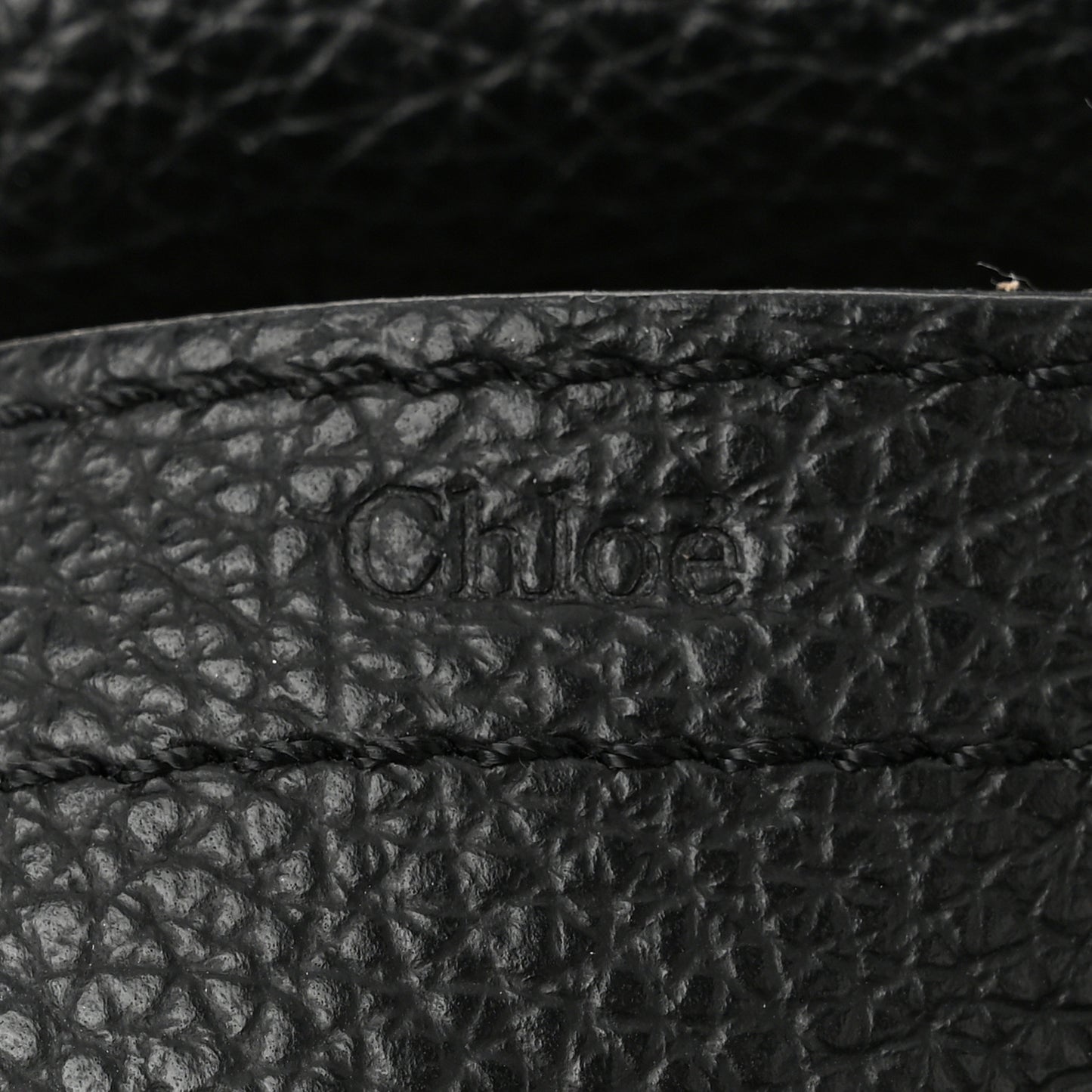 Grained Calfskin Small Marcie Saddle Bag Black