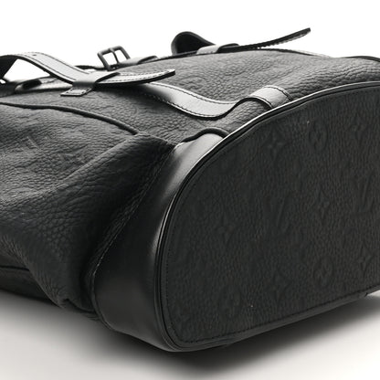 Louis Vuitton Taurillon Monogram Christopher MM Backpack Black 8 of 9
