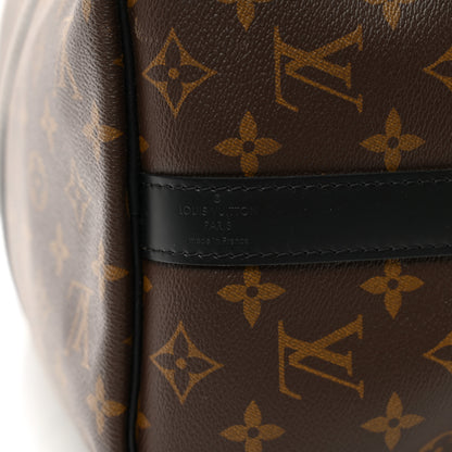 Louis Vuitton Monogram Macassar Keepall Bandouliere 45 6 of 9