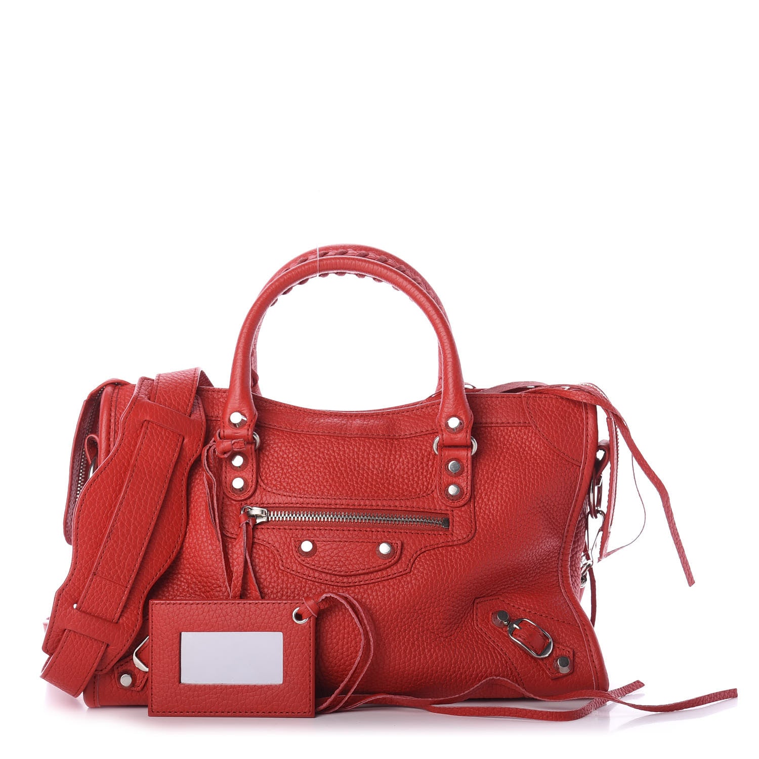 Balenciaga Vibrato Calfskin Classic Silver Hardware S City Rouge Cerise 1 of 13