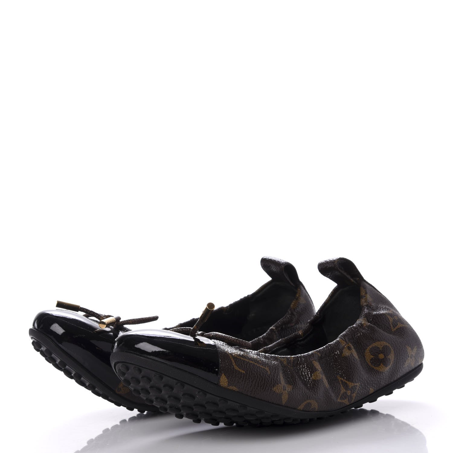 Louis Vuitton Monogram Flirty Ballerina Flats 36.5 Black 3 of 11