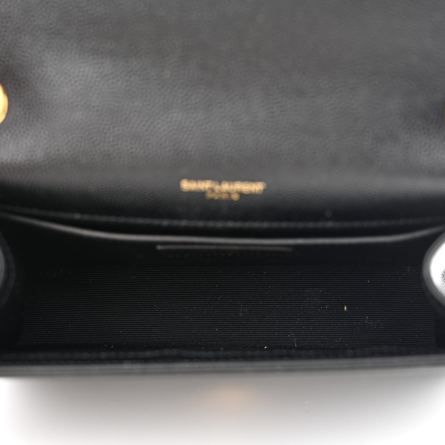 Saint Laurent Grain De Poudre Small Monogram Kate Satchel Black 5 of 17