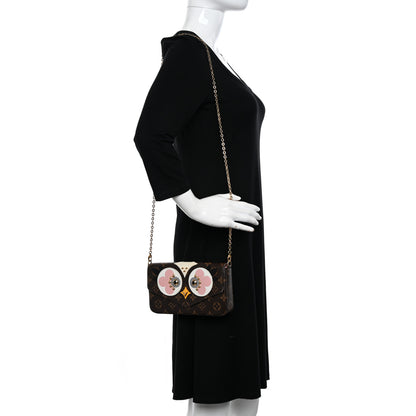 Louis Vuitton Monogram Lovely Birds Pochette Felicie Chain Wallet 3 of 13