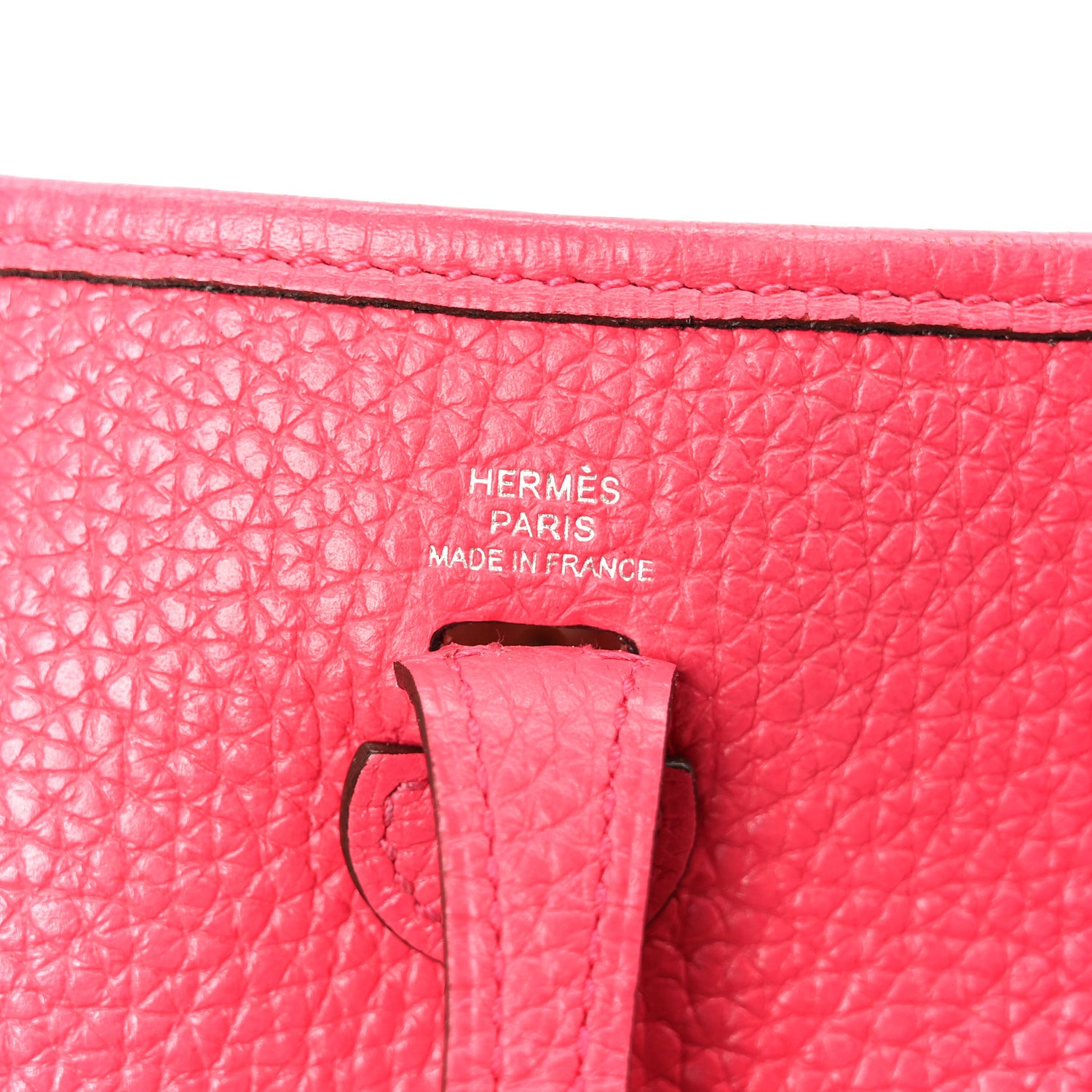 Hermes Taurillon Clemence Evelyne TPM Rose Extreme 6 of 12