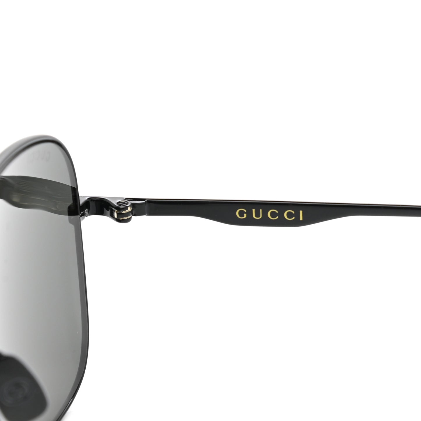 Square Aviator Sunglasses GG0335S Black